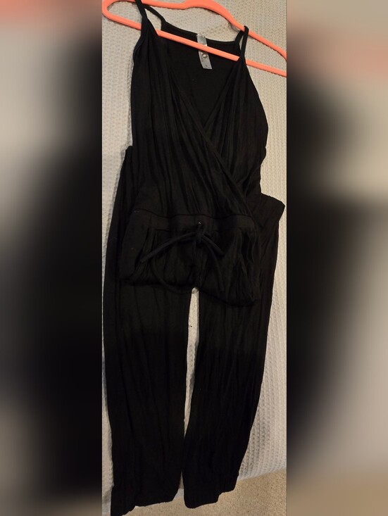 Pants - NWOT GO Couture Black Drawstring Jumpsuit, Women's S
